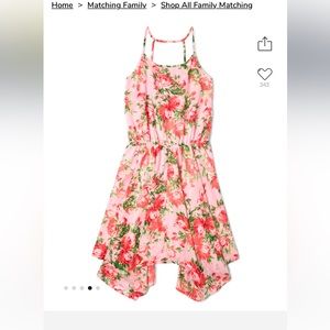 Children’s Place Floral with Sharkbite hem Dress Medium 7/8